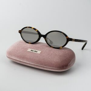 Miu Miu REGARD Men Sunglasses Havana Grey Mirror Silver MU04ZSF VAU07F REGARD